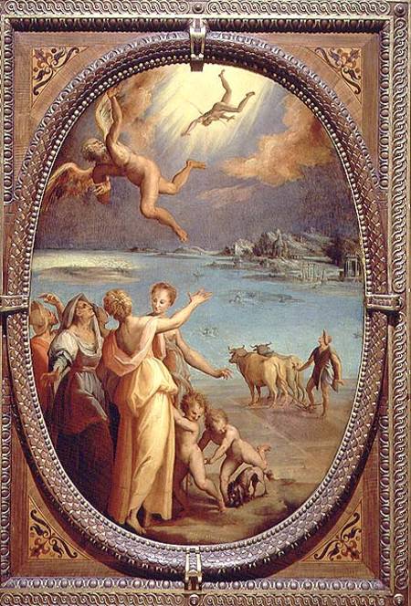 The Fall of Icarus de Maso  da San Friano