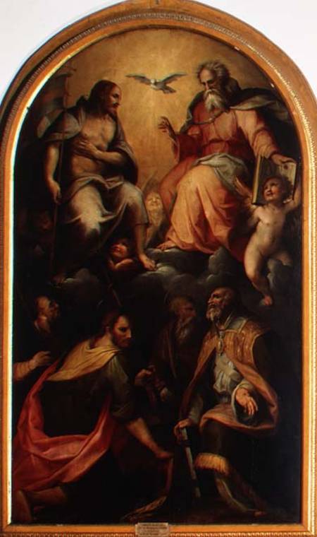 The Holy Trinity with Saints de Maso  da San Friano