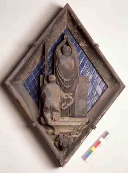 The Eucharist, relief tile from the Campanile de Maso  di Banco