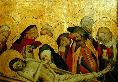 The Entombment, panel from the St. Thomas Altar from St. John's Church, Hamburg de Master Francke