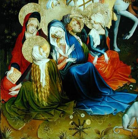 Group of Women at the Crucifixion, panel from the St. Thomas Altar from St. John's Church, Hamburg de Master Francke