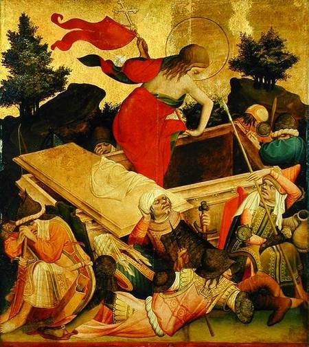 The Resurrection, panel from the St. Thomas Altar from St. John's Church, Hamburg de Master Francke