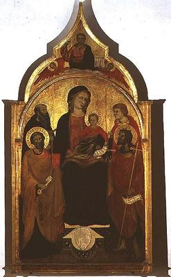 Madonna and Child with Saints, 1415 (tempera on panel) de Master of 1415