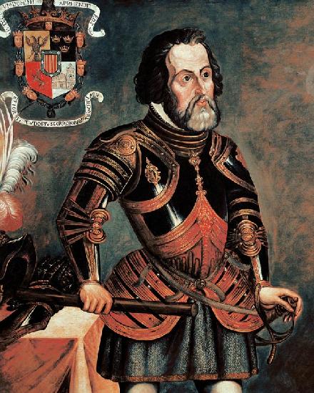 Hernando Cortes (1485-1547) (copy of an original)