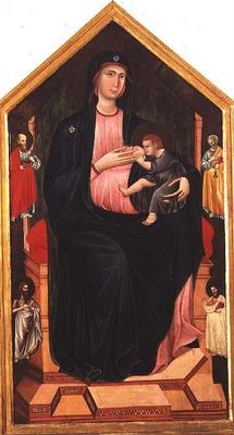Madonna and Child with Saints (tempera on panel) de Master of San Gaggio