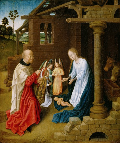 Adoration of the Christ Child de Master of San Ildefonso