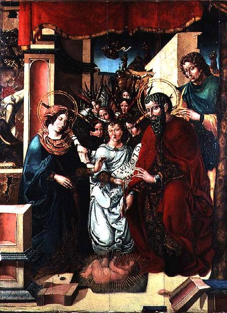 The Adoration of the Angels de Master of Sigena