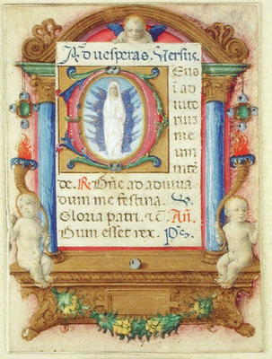 Virgin in Glory, c.1480 (vellum) de Master of the della Rovere Missals