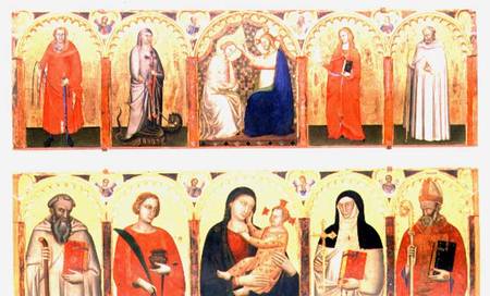 Coronation of the Virgin with Saints de Master of the Dominican Effigies