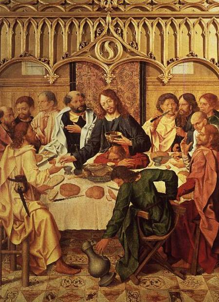 The Last Supper de Master of the Evora Altarpiece