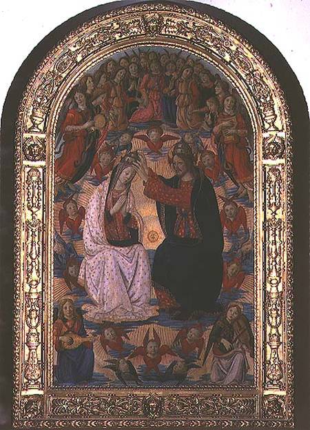Coronation of the Virgin de Master of the Fiesole Epiphany