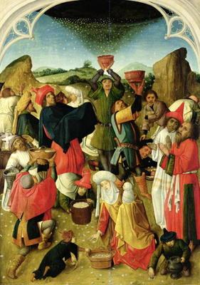 Gathering of the Manna (oil on panel) de Master of the Gathering of the Manna
