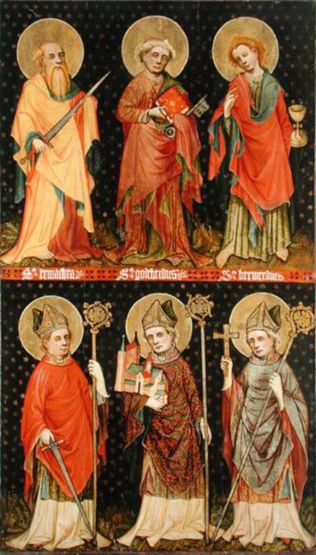 Six Saints de Master of the Holy Barefoot Altarpiece