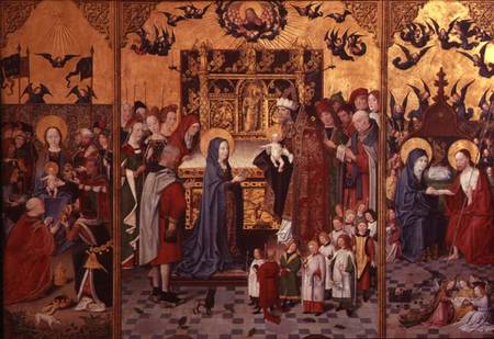 The Seven Joys of the Virgin Altarpiece de Master of the Holy Parent