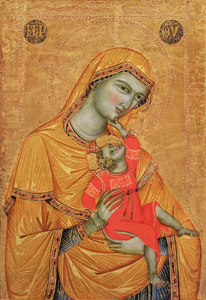 Virgin and Child, 1320 (tempera & gold on panel) de Master of the Madonna of Perugia