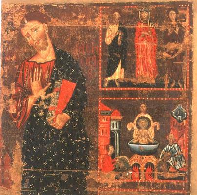 St. John the Evangelist (tempera on panel) de Master of the Magdalen