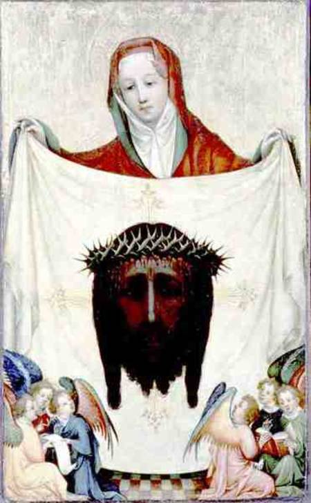 St. Veronica with the Shroud of Christ de Master of the Munich St. Veronica