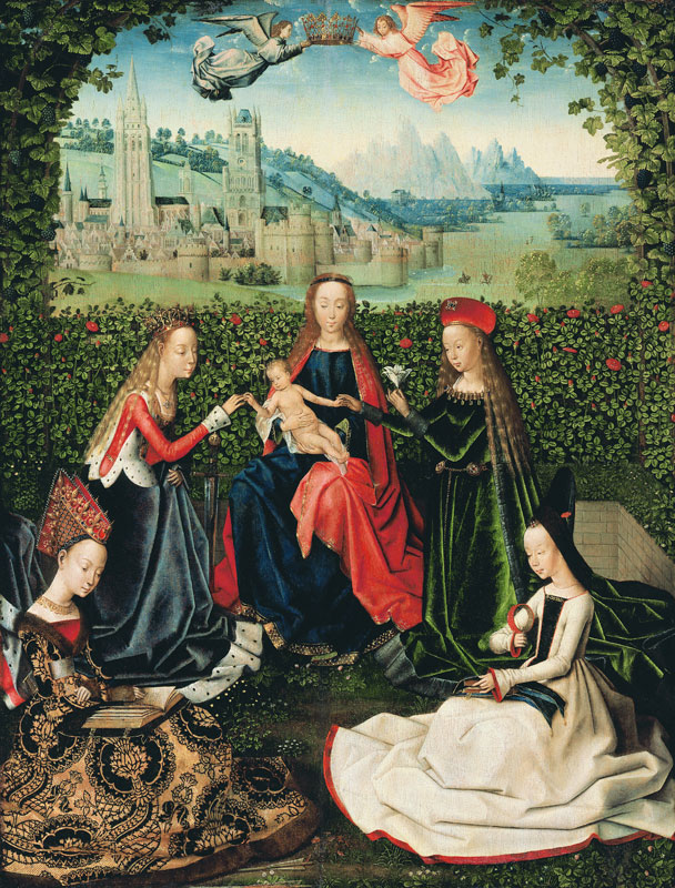 The Virgin of the Rose Garden, 1475-80 de Master of the St. Lucy Legend