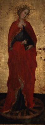 St. Catherine (tempera on panel) de Master of the Straus Madonna
