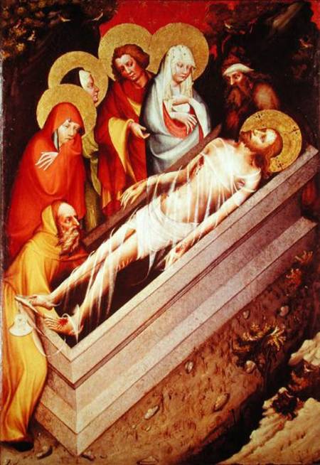 The Entombment, detail from the Trebon Altarpiece de Master of the Trebon Altarpiece