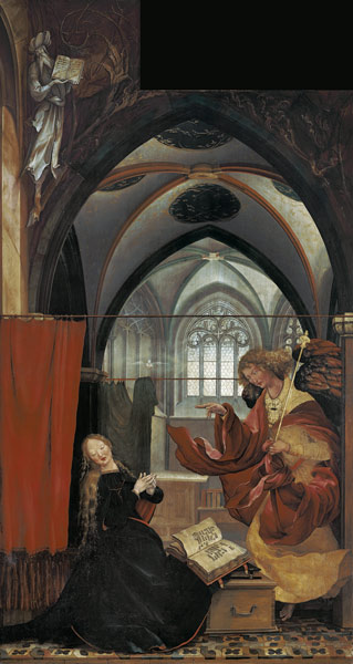 Isenheimer altar middle position, inside: Angel co de Mathias (Mathis Gothart) Grünewald