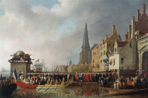 Entree de Bonaparte et de Josephine a Anvers, 18 juillet 1803 de Mathieu-Ignace van Bree