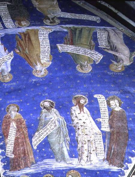 The Prophets Job, Isaiah, Jeremiah, Solomon, Moses, Ezekiel, David and Enoch from La Salle de la Gra de Matteo Giovanetti
