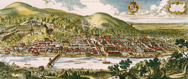 Heidelberg de Matthäus Merian el Viejo