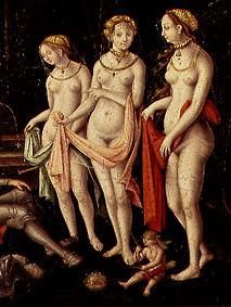 (the three graces detail from the painting the des de Matthias Gerung