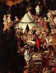 (the banquet in the camp detail from the painting de Matthias Gerung