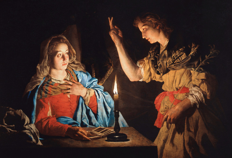 The Annunciation de Matthias Stomer