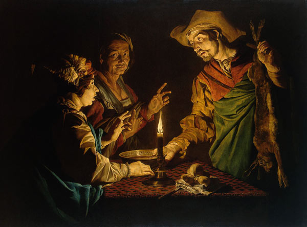 Esau and Jacob de Matthias Stomer