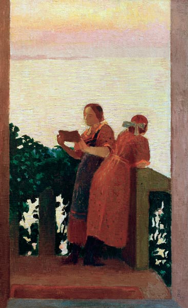 The Balcony or Sunset de Maurice Denis