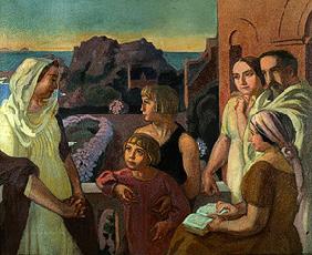 La Conversation sacré (the artist with his family
