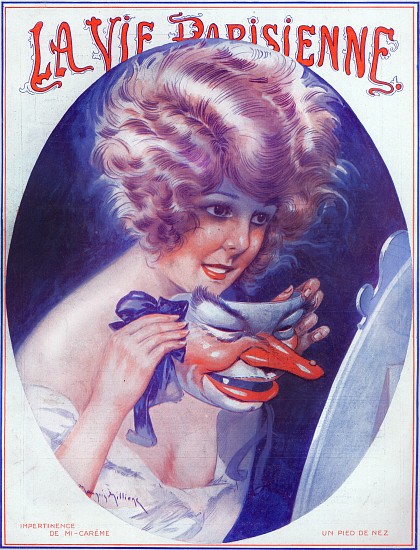 Cover of La Vie Parisienne, 18th March de Maurice Milliere