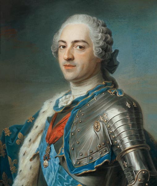 Portrait of King Louis XV de Maurice Quentin de La Tour
