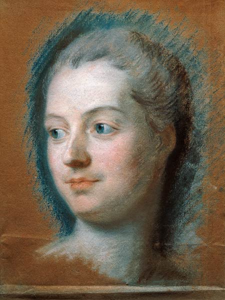 Portrait of Madame de Pompadour (1721-64) de Maurice Quentin de La Tour