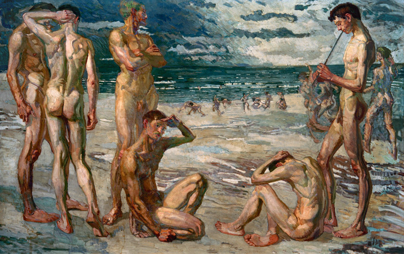 Junge Männer am Meer de Max Beckmann