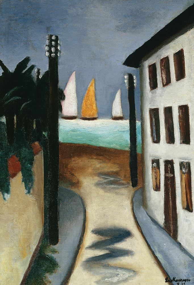 Small Landscape, Viareggio (Kleine Landschaft, Viareggio). 1925 de Max Beckmann