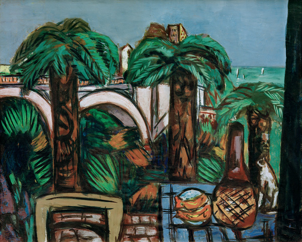 Landscape with three palm trees, Beaulieu de Max Beckmann