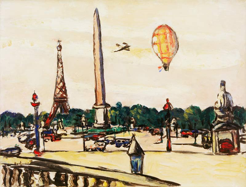 Place de la Concorde bei Tag de Max Beckmann