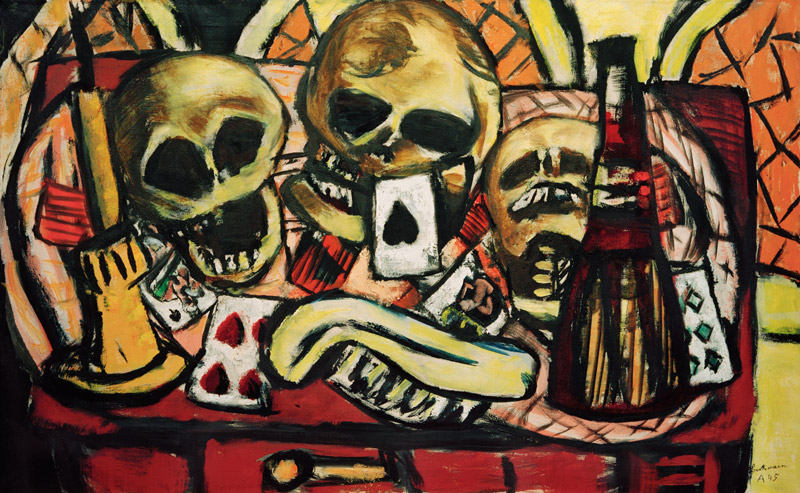 Still Life with Skulls de Max Beckmann