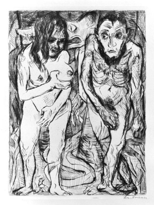 Adam and Eve de Max Beckmann