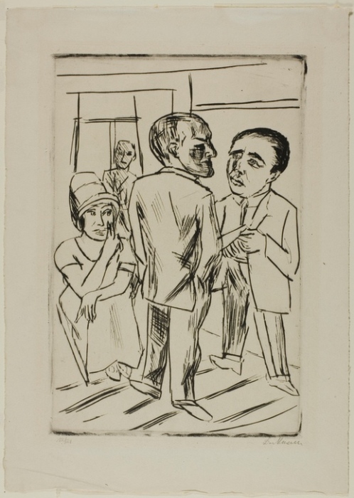 At the Hotel (The Dollar) de Max Beckmann