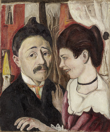 Portait of the married couple Carl. 1918 de Max Beckmann