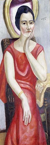 Portrait of Käthe von Porada. 1924 de Max Beckmann