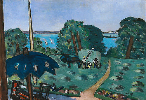 View of Lake Chiemsee. 1934 de Max Beckmann