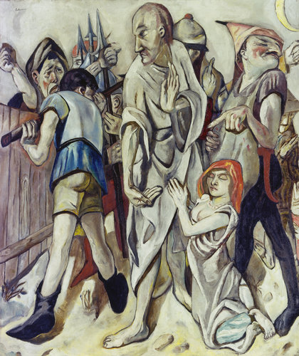 Christ and the Woman Taken in Adultery. 1917 de Max Beckmann