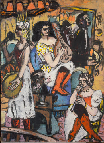Band with only female members. 1940 de Max Beckmann