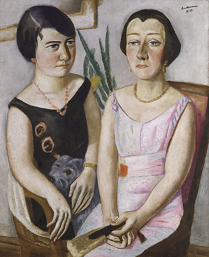 Double Portrait, Marie Swarzenski and Carola Netter. 1923 de Max Beckmann